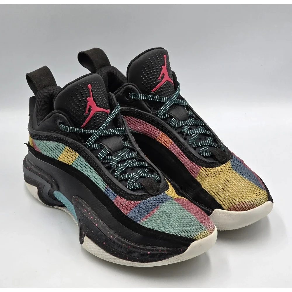 Air Jordan 36 XXXVI Low Black Multi Color DH0833-063 Mens 8 Basketball Shoes